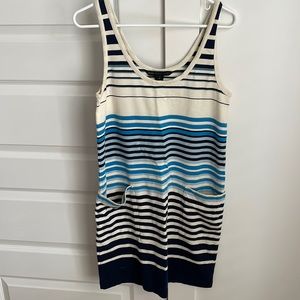 MARC BY MARC JACOBS blue striped tank dress